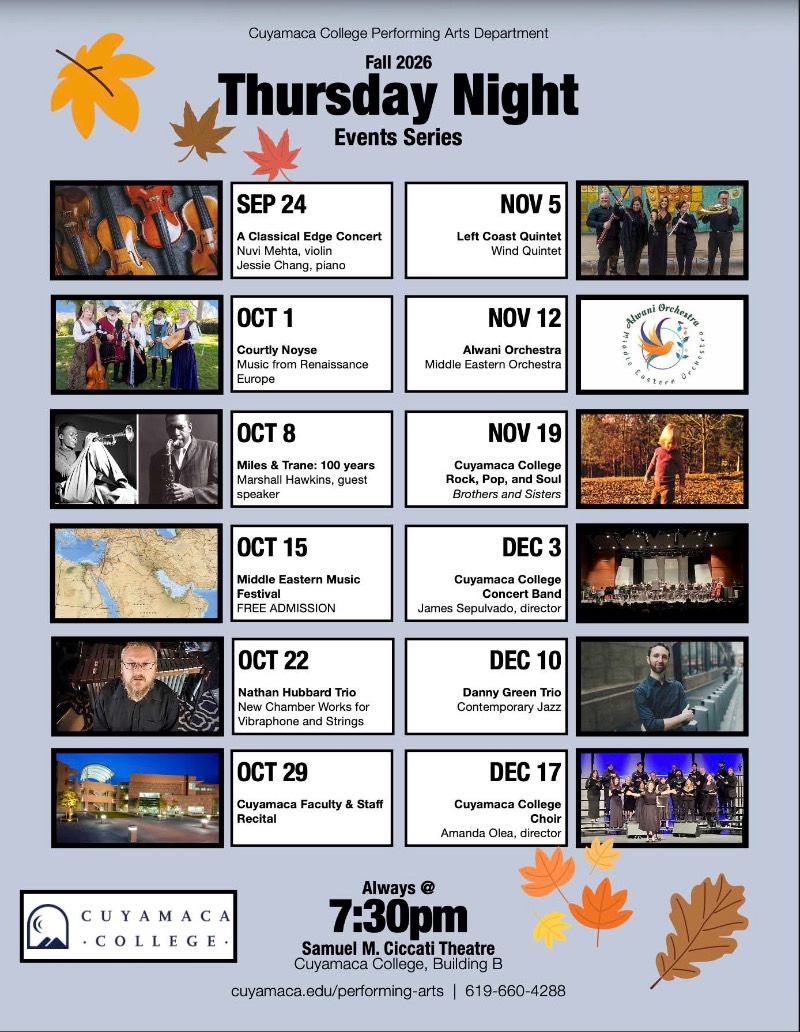 2026 Cuyamaca Concert Series