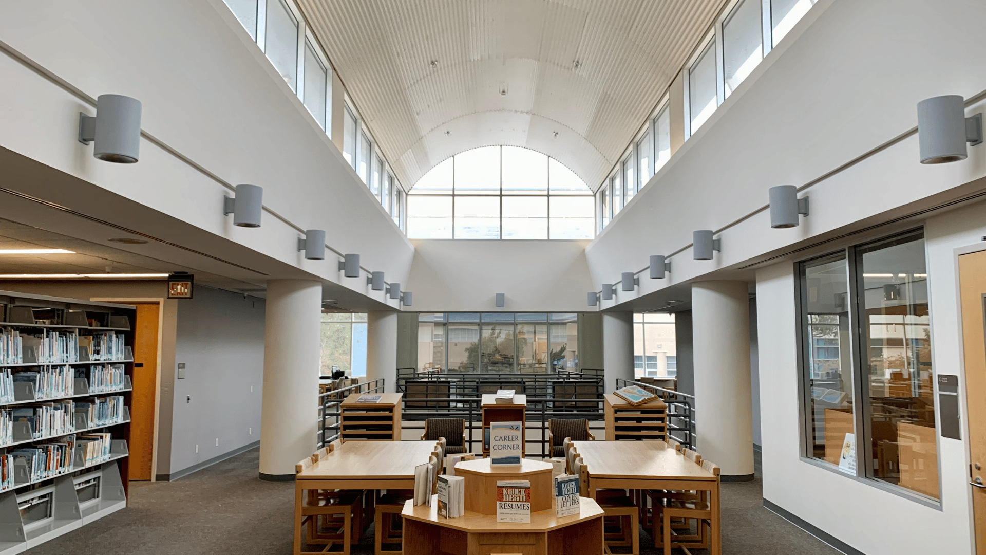Photo of Cuyamaca College Library's second floor