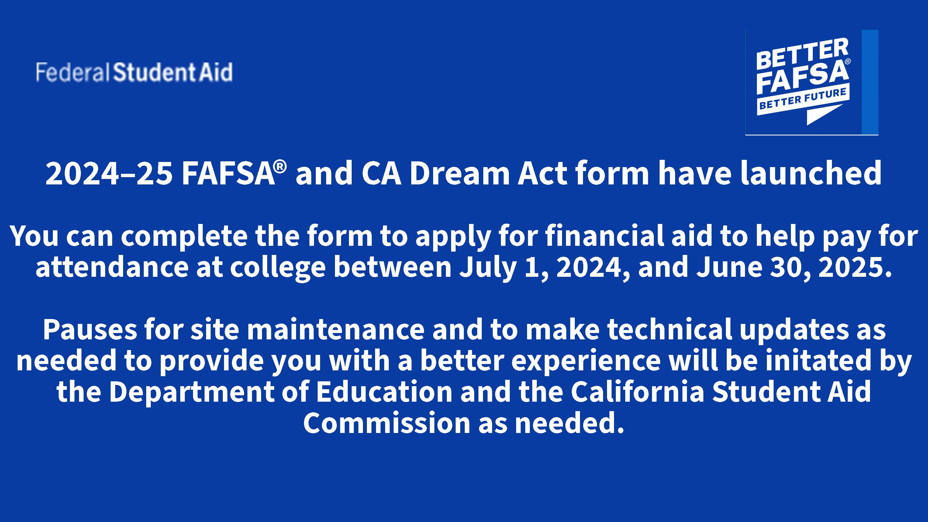 fafsa and ca dream act 