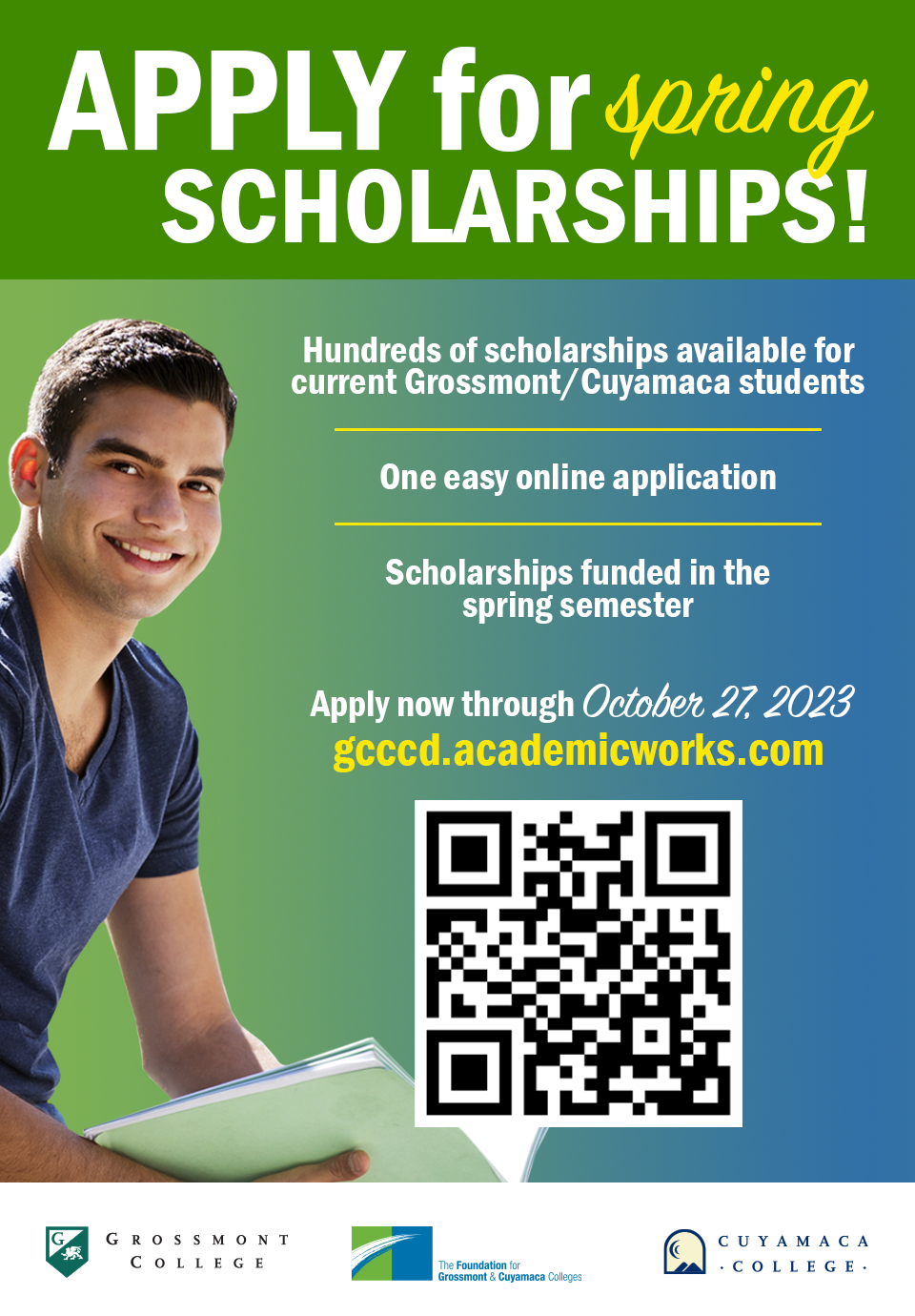 flyer for spring scholarship