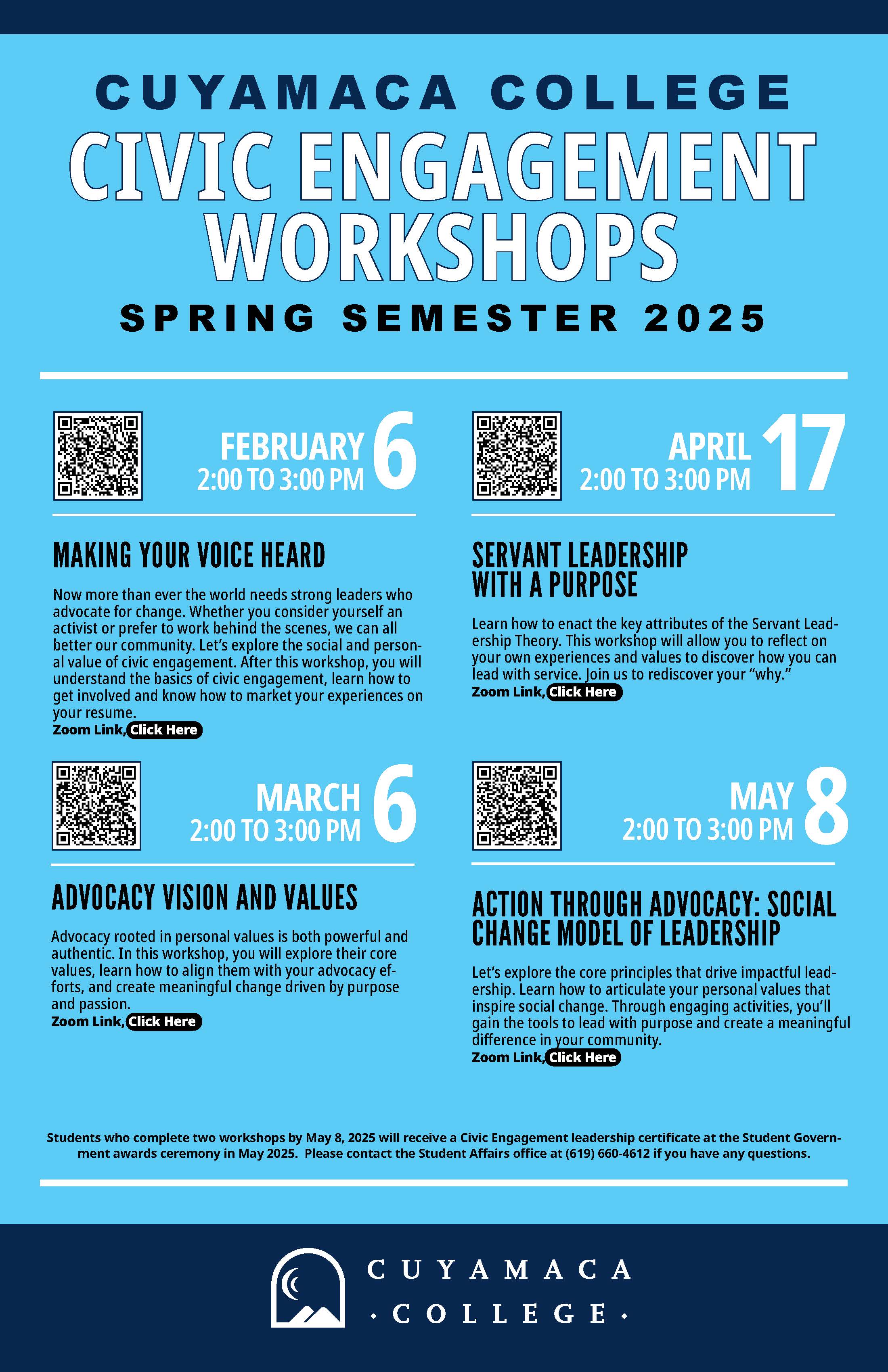civic engagement workshops 2025
