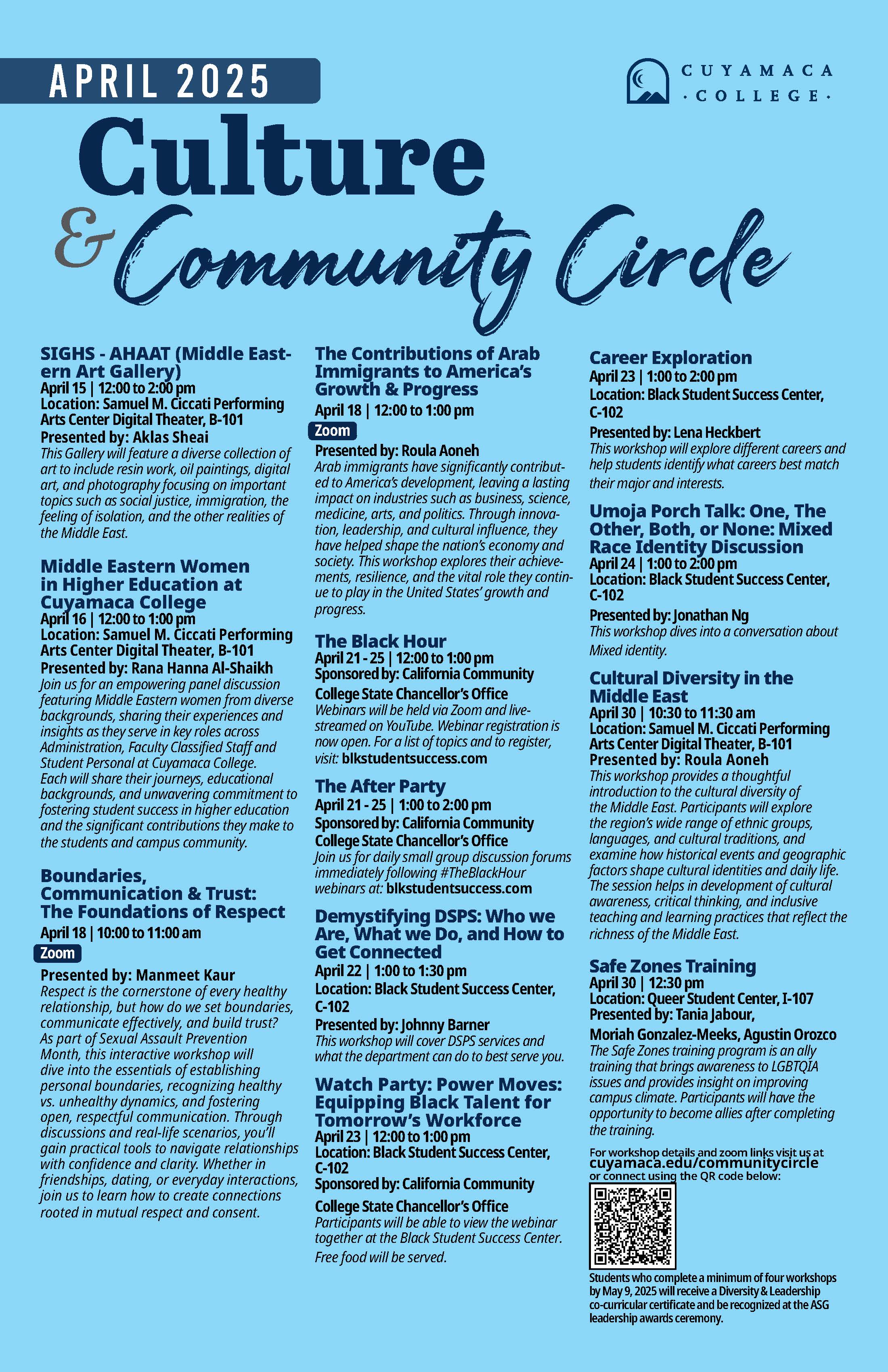 Culture Community Circle - April